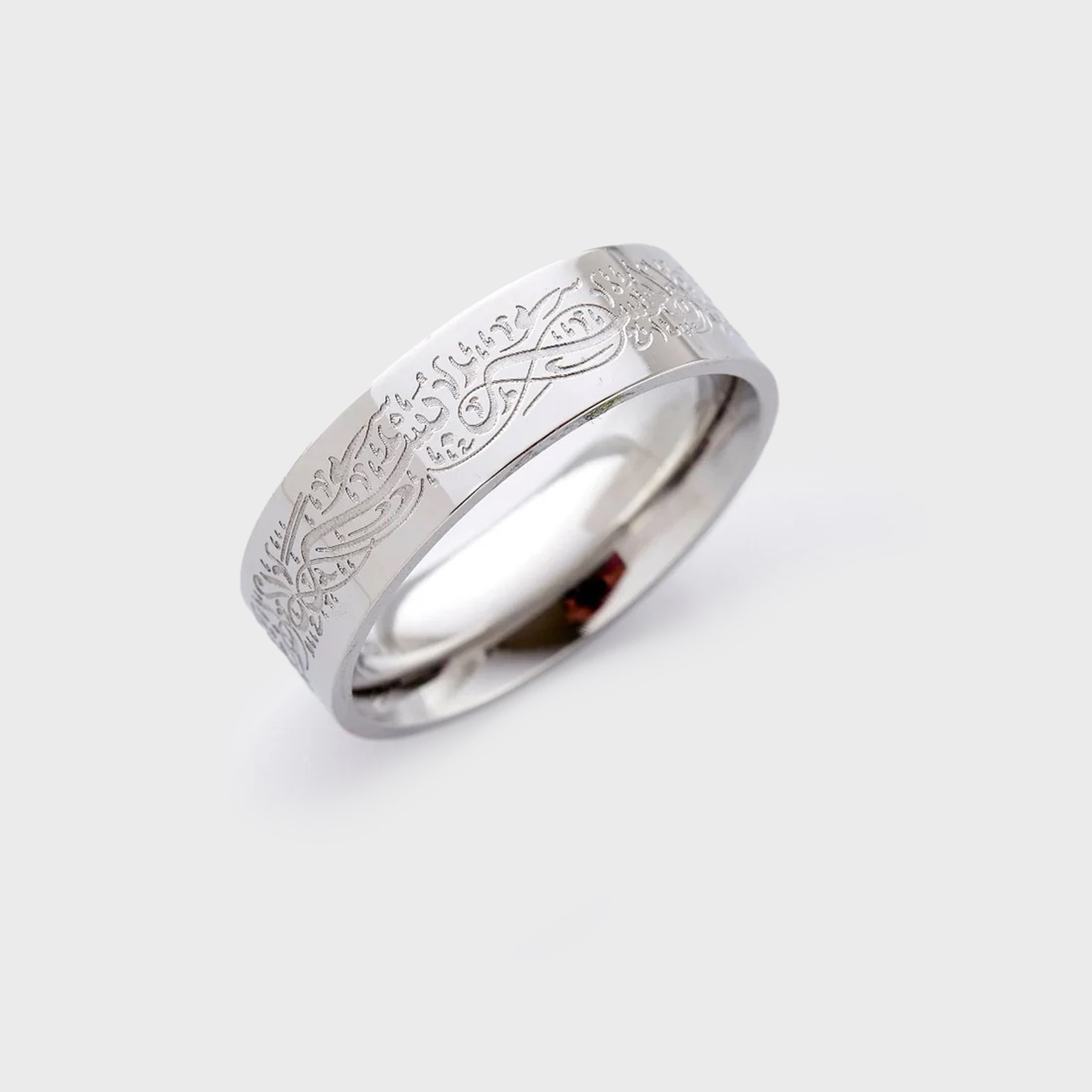 925 Silver With Hardship Comes Ease" Ring V2